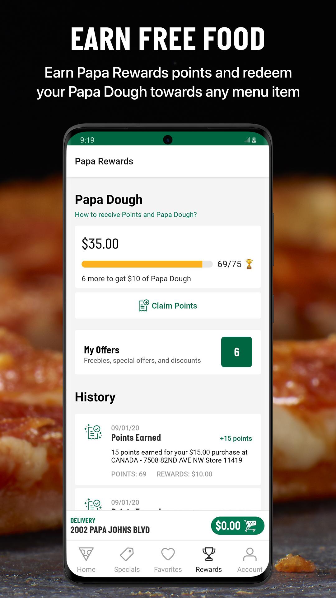 Papa John's Pizza 4.45.15296 Screenshot 4