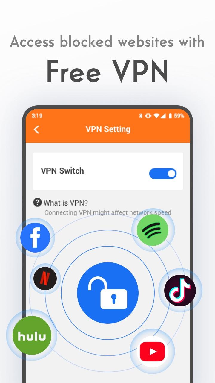 XV Privacy Browser: Free, Fast & Mini, VPN Browser 1.0.6.151 Screenshot 2