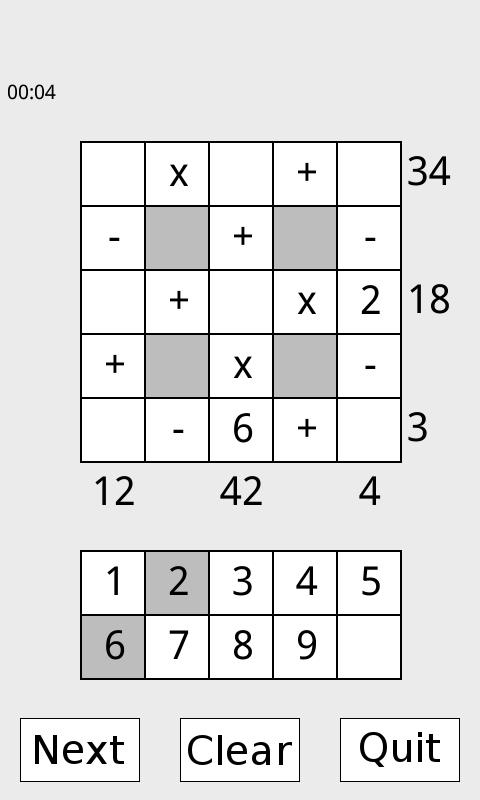 Math Square Solve math puzzles 1.26 Screenshot 1
