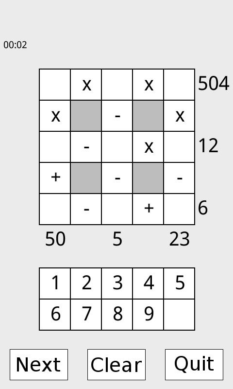 Math Square Solve math puzzles 1.26 Screenshot 3