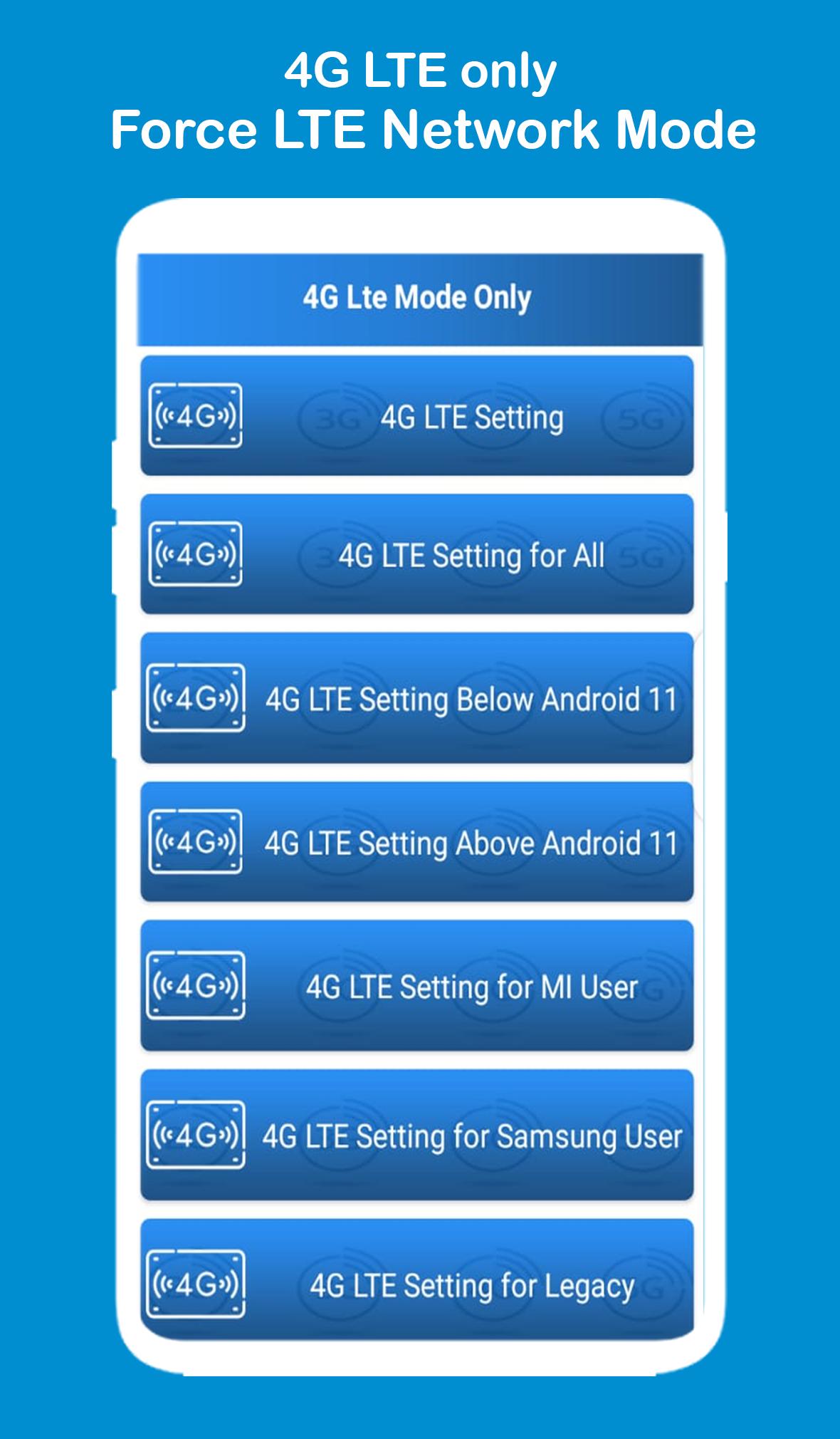 4G LTE Only , 4G Switcher 1.1 Screenshot 2