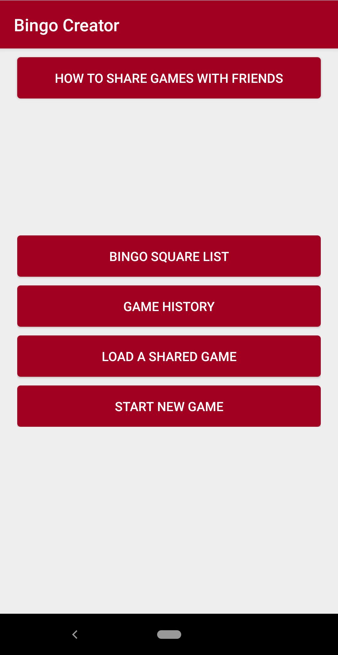 Bingo Creator 1.8 Screenshot 1