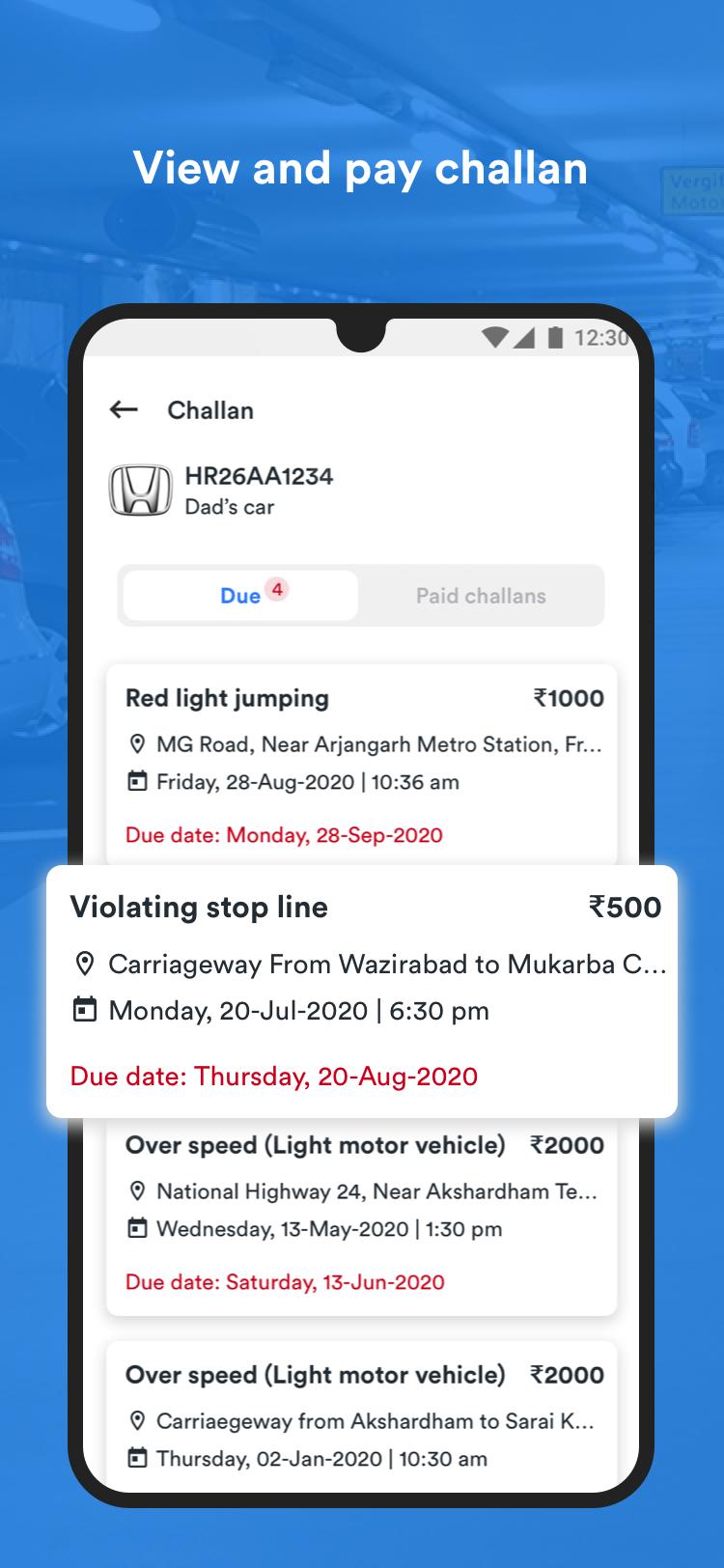 Park+ Challan Payment, FASTag Recharge, Parking 4.2.5 Screenshot 4