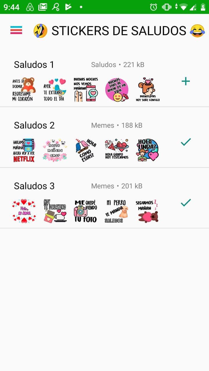 Stickers de saludos en español para WhatsApp 6 Screenshot 4
