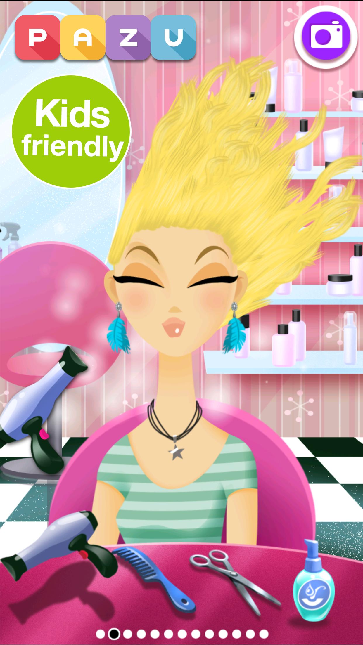 Girls Hair Salon Hairstyle makeover kids games 2.20 Screenshot 1