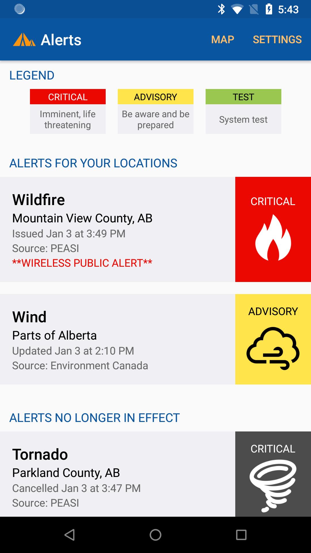 Alertable Public Emergency Alerts 1.21.1 Screenshot 1