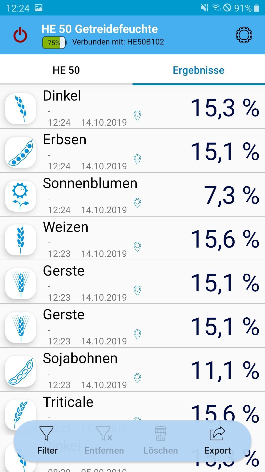 HE 50 Getreidefeuchte – Grain moisture 1.0.18 Screenshot 2