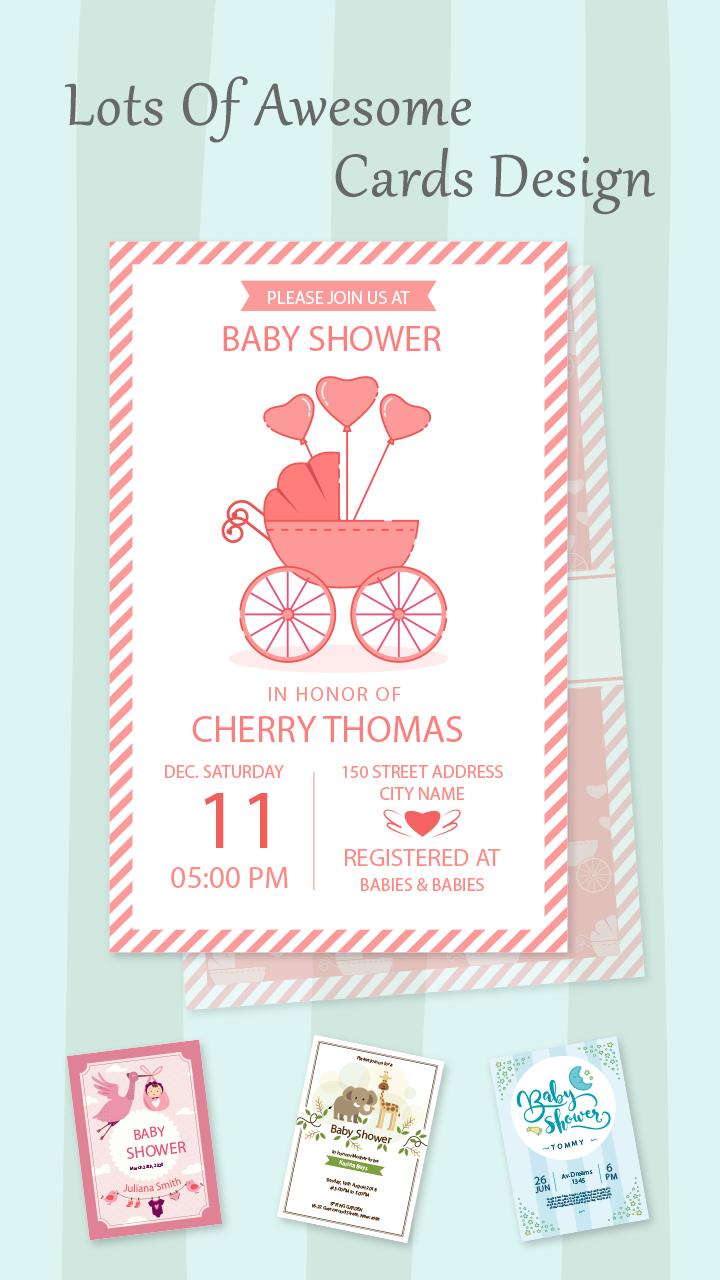 Baby Shower Invitation Card Maker 1.5 Screenshot 2