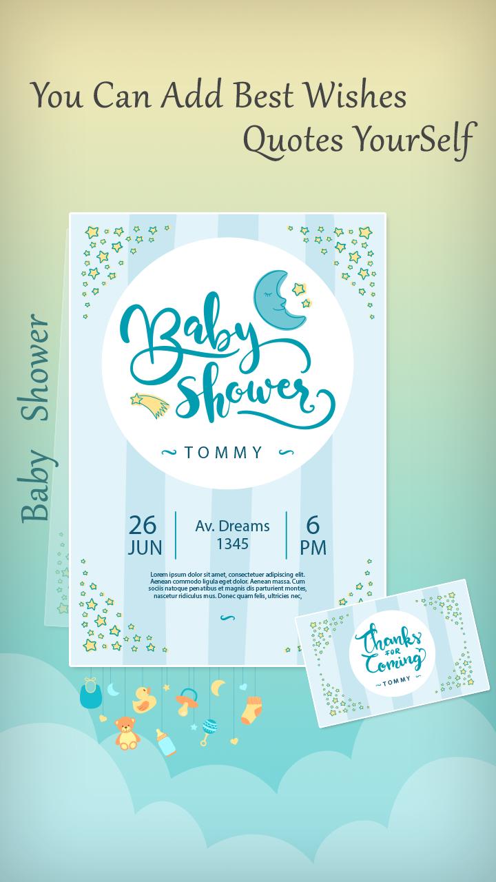Baby Shower Invitation Card Maker 1.5 Screenshot 3