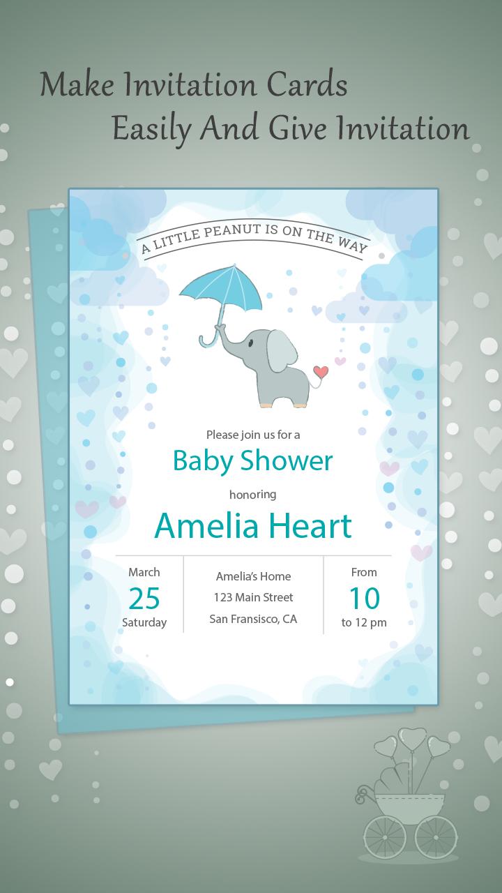 Baby Shower Invitation Card Maker 1.5 Screenshot 5