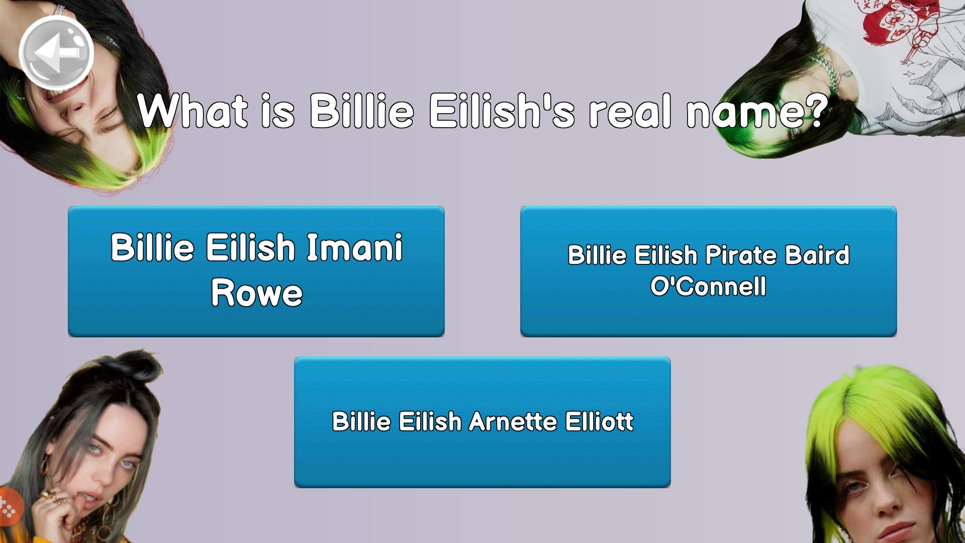 Billie Eilish Quiz. How good do you know her. 1.12 Screenshot 2