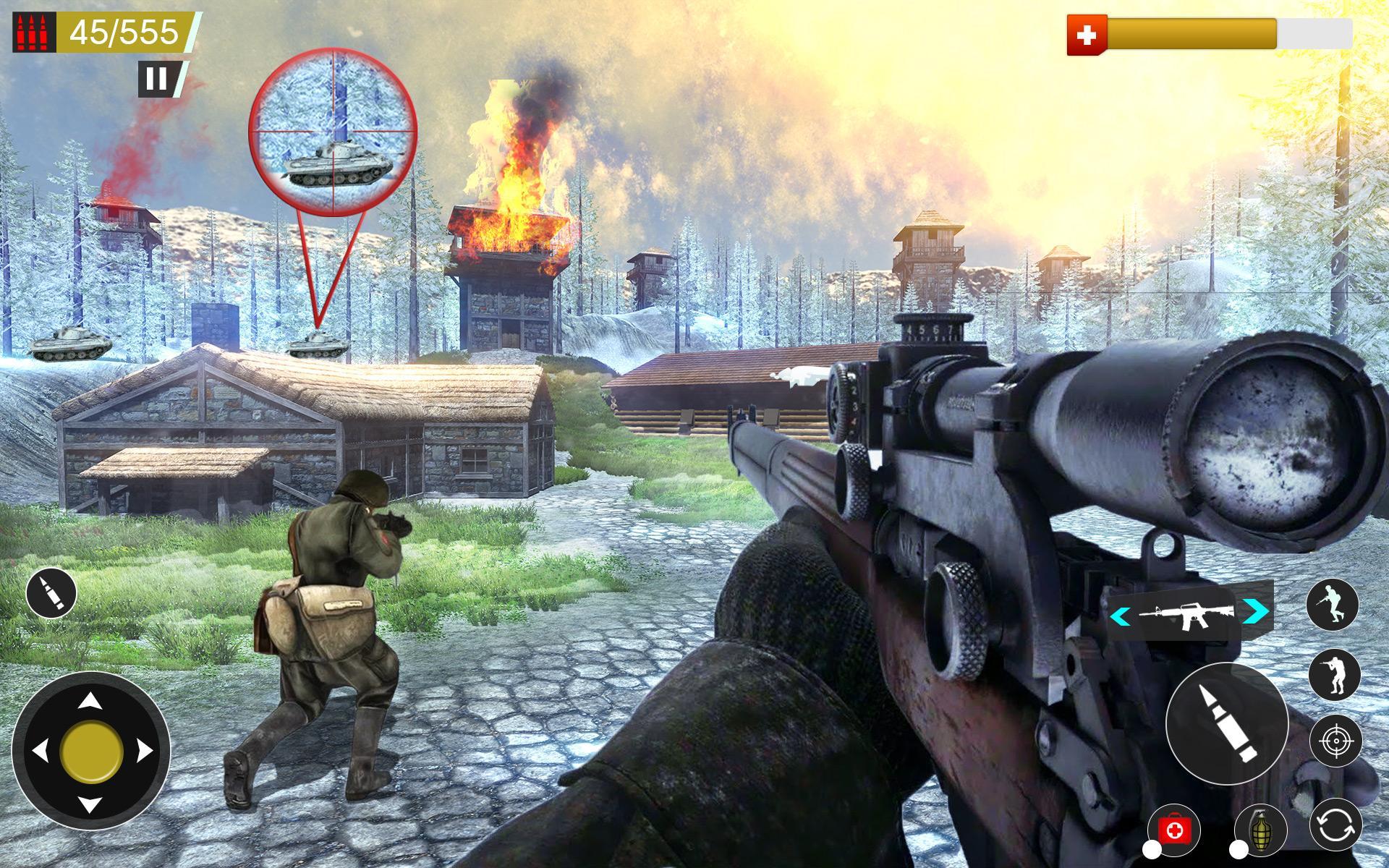 American World War Fps Shooter Free Shooting Games 4.8 Screenshot 12