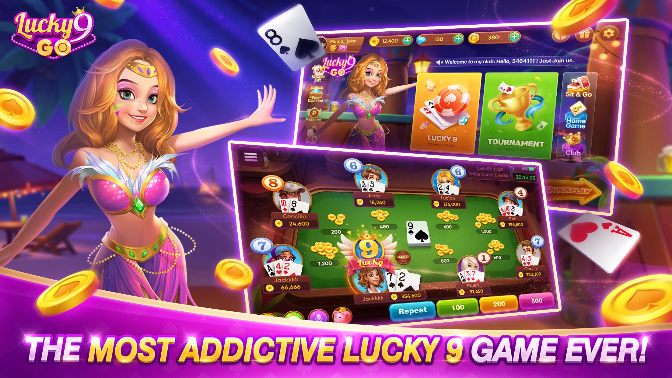 Lucky 9 Go Free Exciting Card Game 1.0.6 Screenshot 1