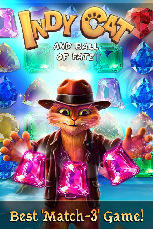 Indy Cat Match 3 Puzzle Adventure 1.83 Screenshot 1