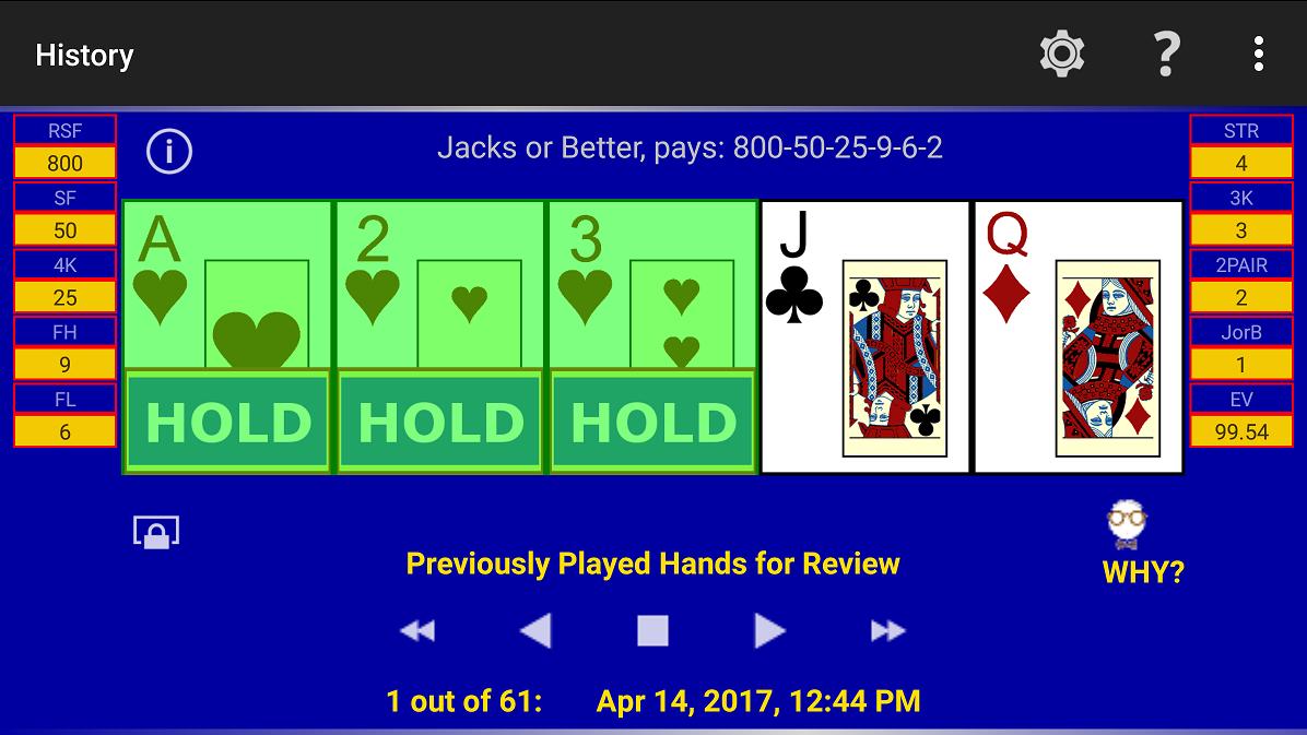 Play Perfect Video Poker Lite 1.154 Screenshot 6