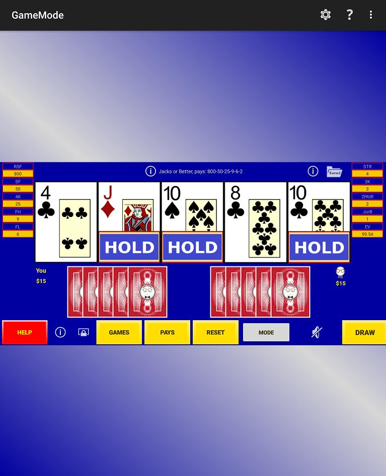 Play Perfect Video Poker Lite 1.154 Screenshot 9