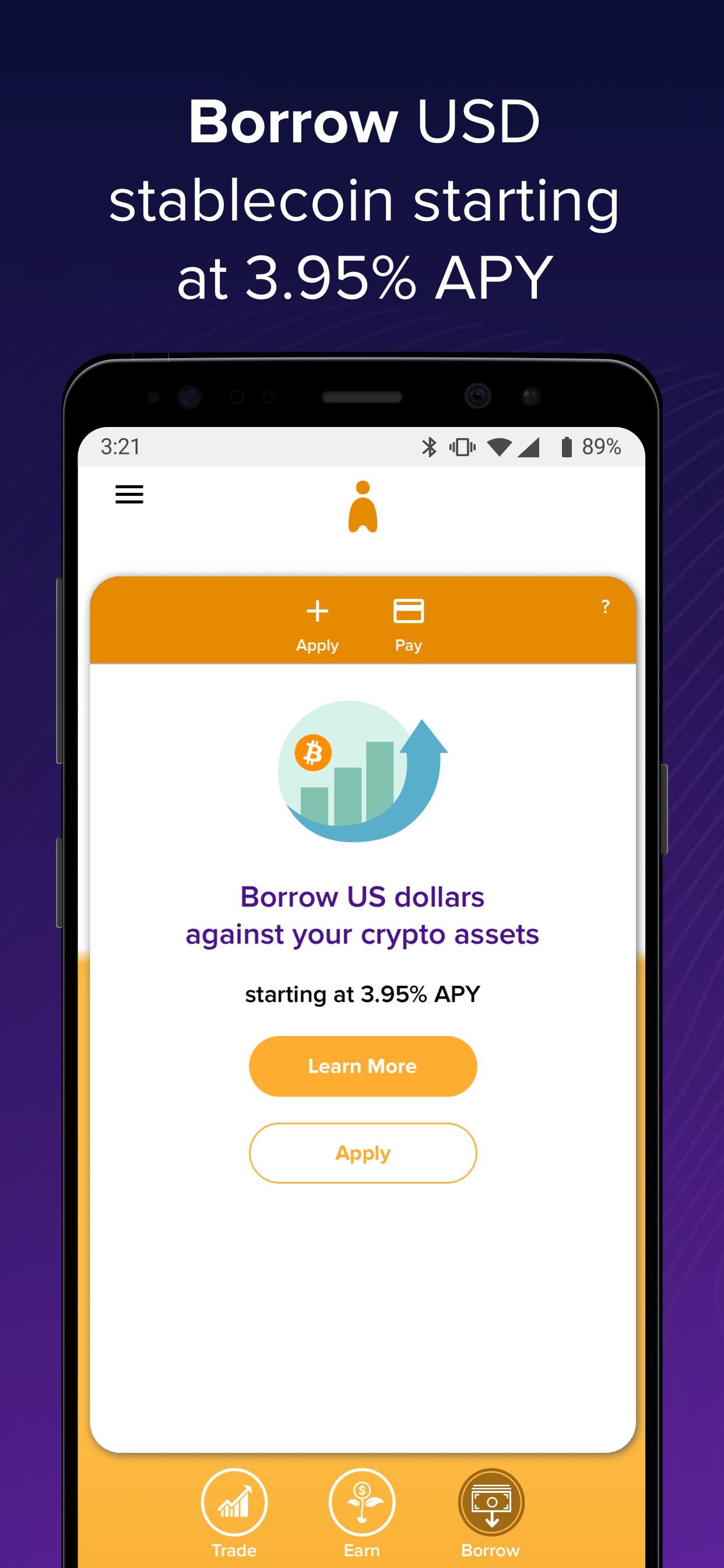 Abra Bitcoin Wallet Buy Trade Earn Interest Borrow 98.1 Screenshot 3