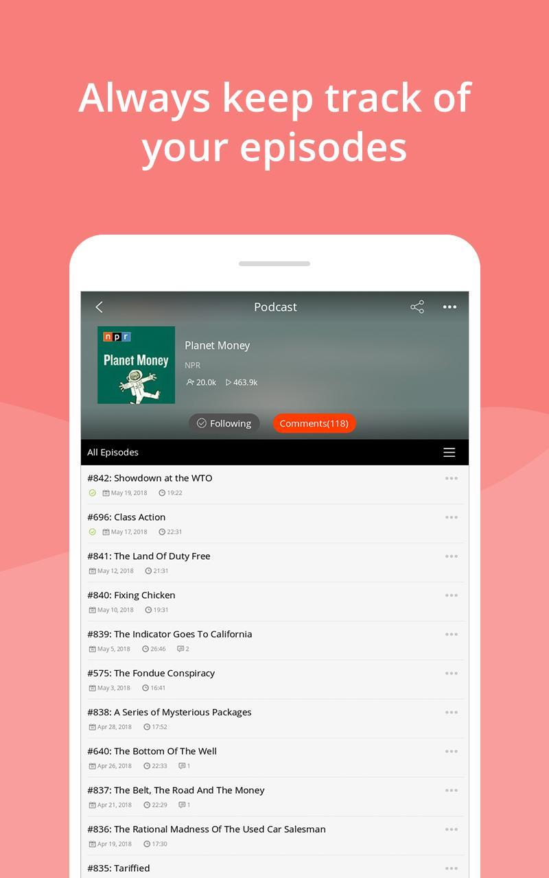 Podcast App & Podcast Player - Podbean  Screenshot 9