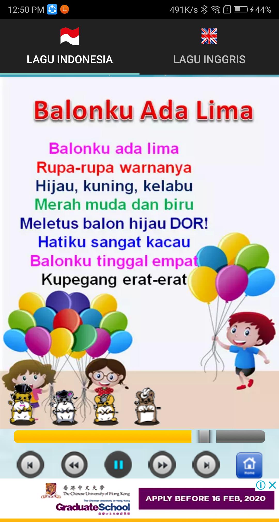 Kids Song Offline plus lyric 1.0.17 Screenshot 12