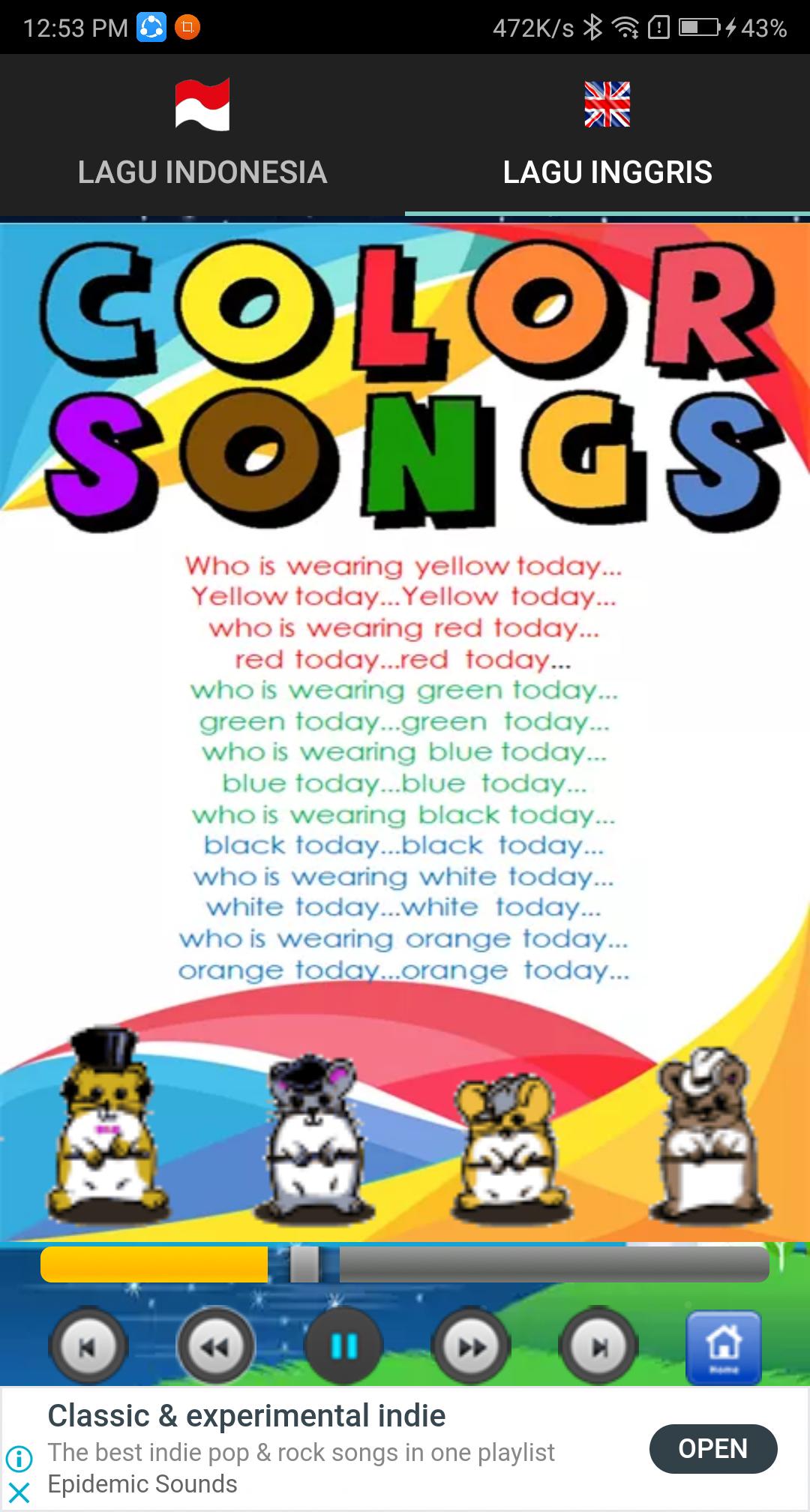 Kids Song Offline plus lyric 1.0.17 Screenshot 6