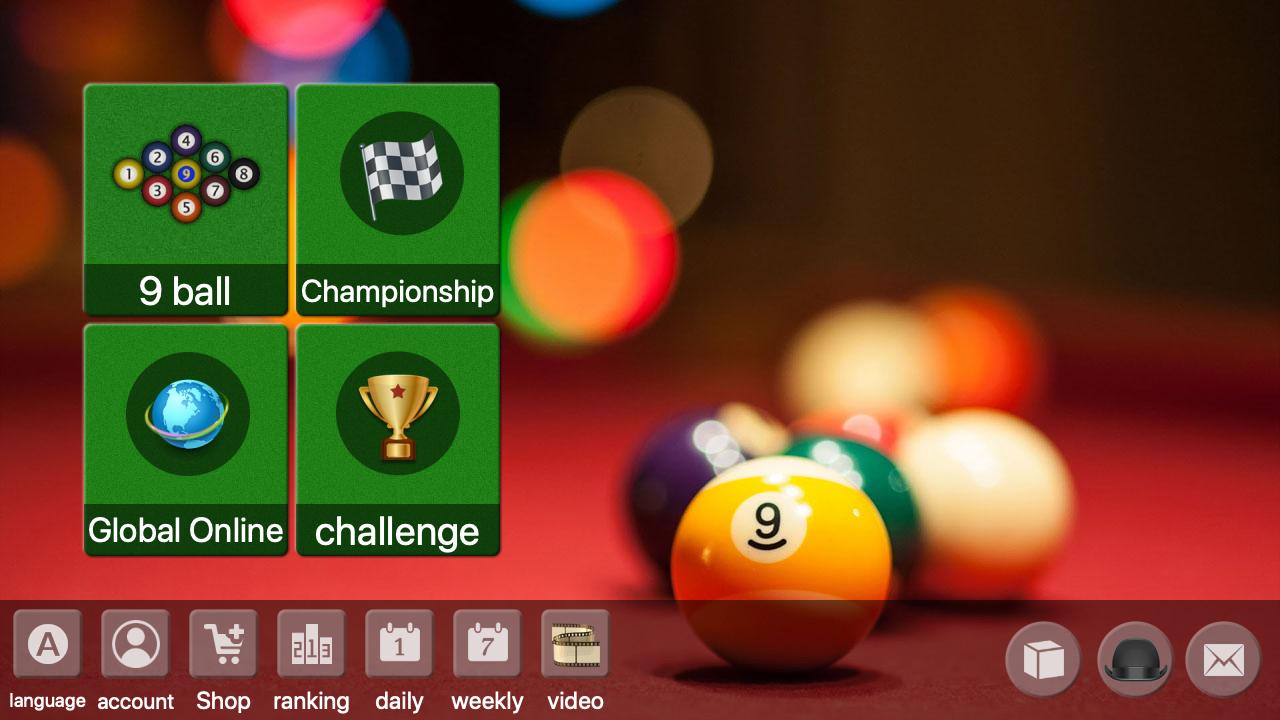 9 ball billiards Offline / Online pool free game 80.56 Screenshot 1