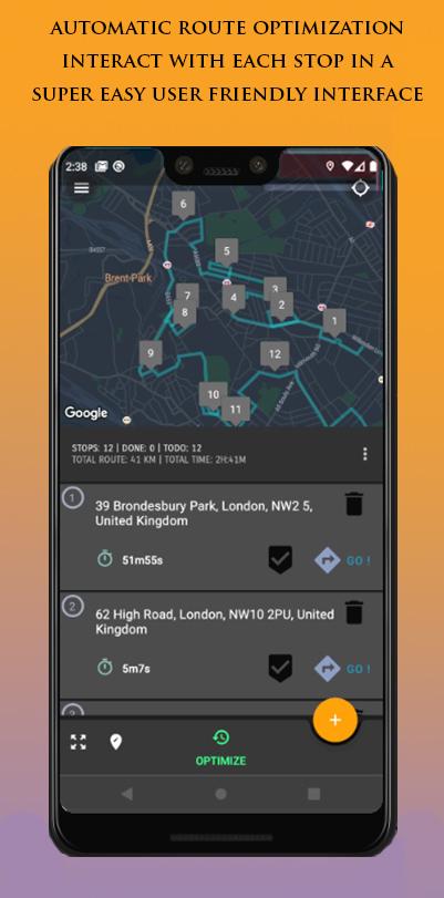Vision Route Planner—Delivery Multi Stop Optimizer 1.66 Screenshot 1