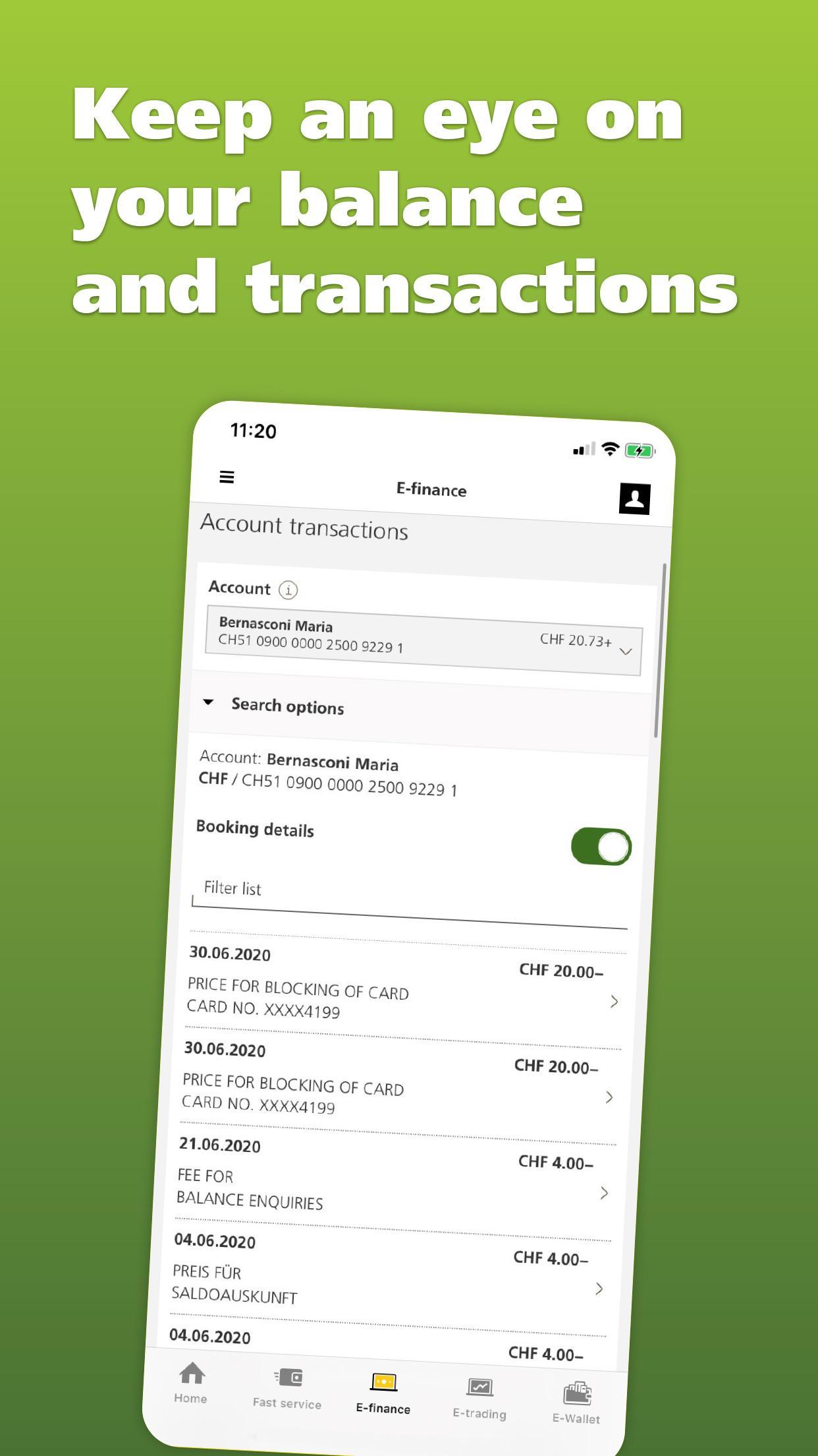 PostFinance Mobile 4.10.2 Screenshot 4