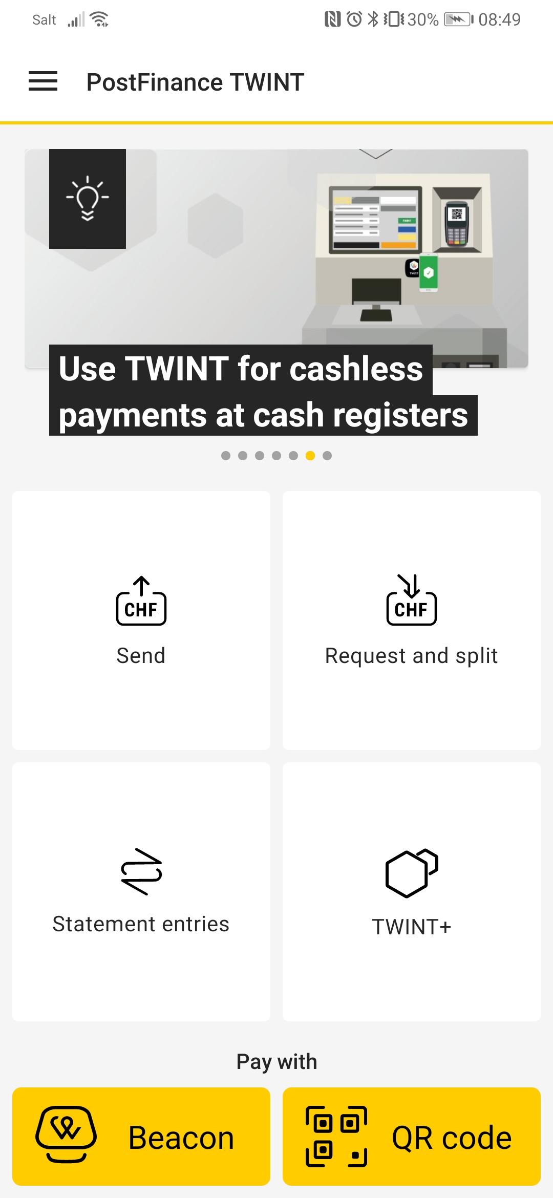 PostFinance TWINT 2.6.33.0 Screenshot 1