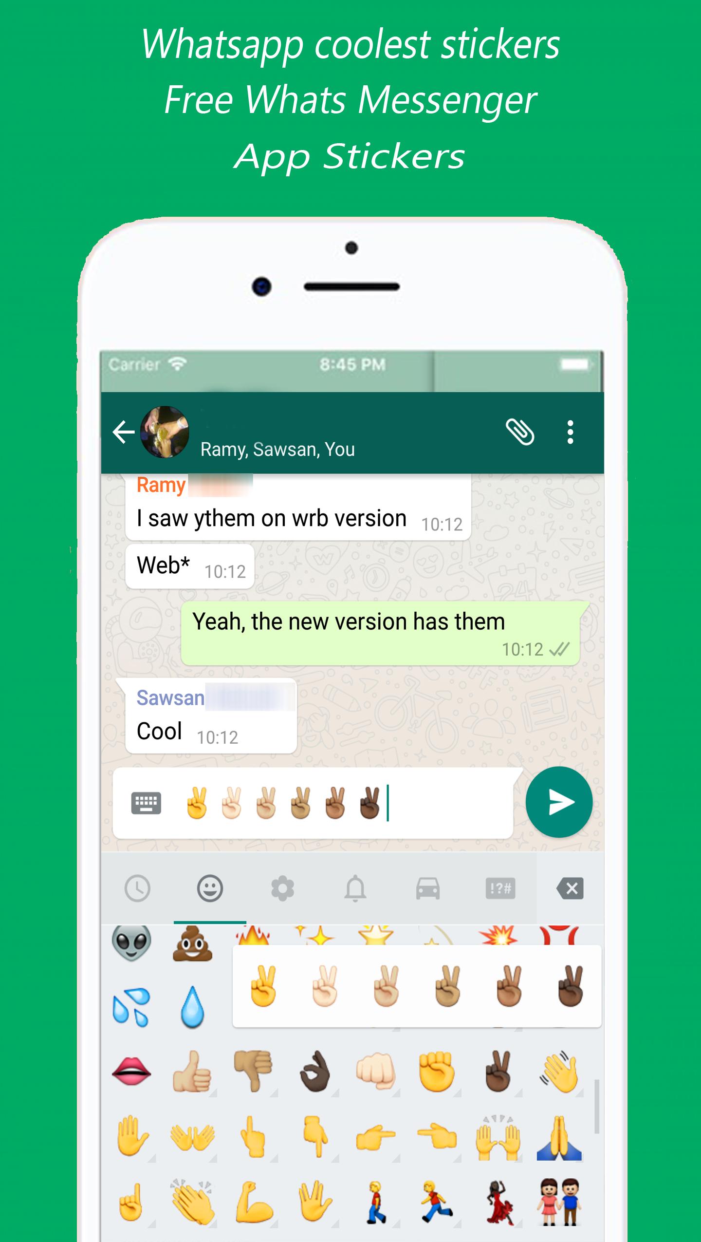 New Whats Messenger App Stickers Free 1.0.3 Screenshot 1