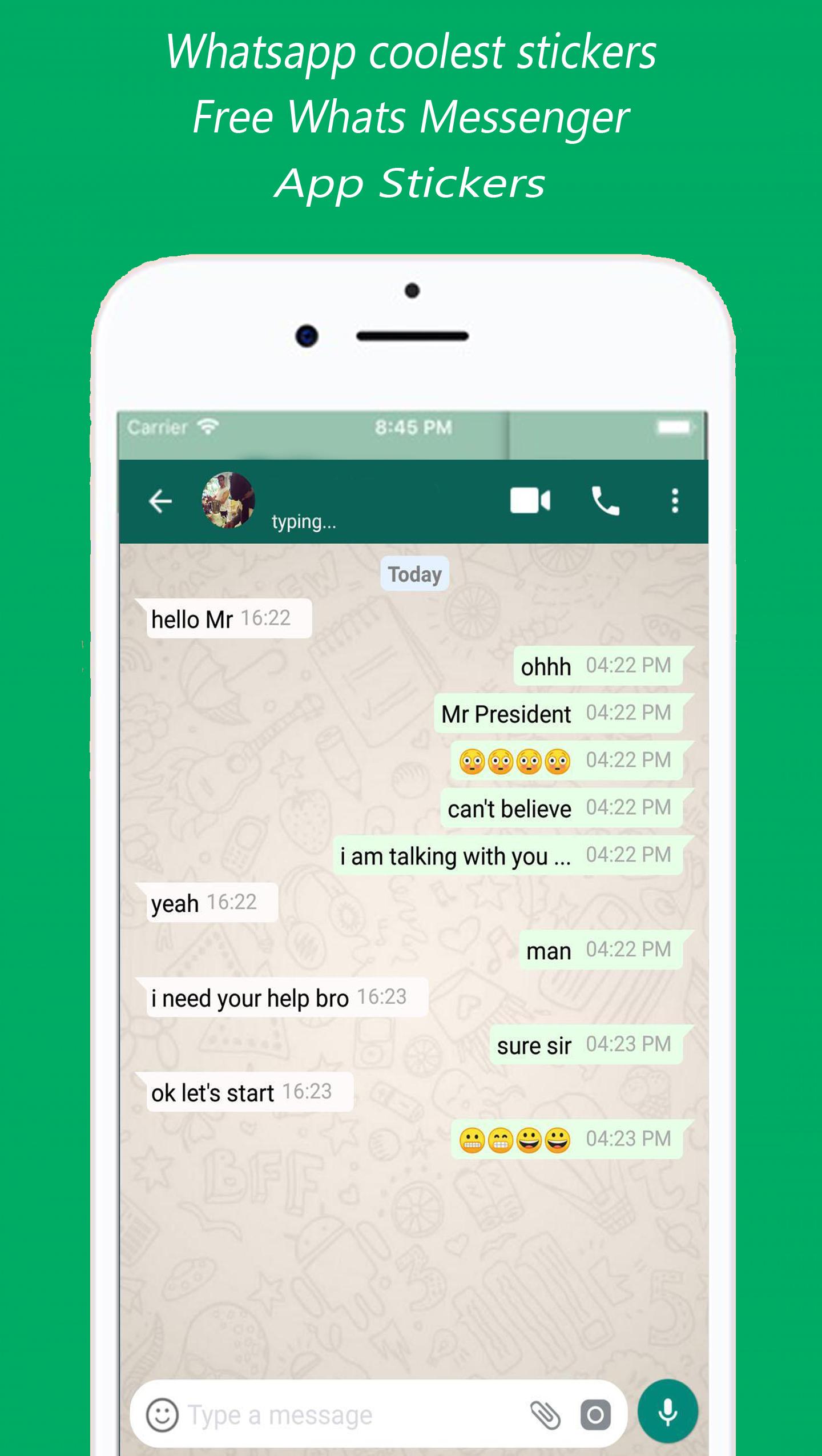 New Whats Messenger App Stickers Free 1.0.3 Screenshot 3