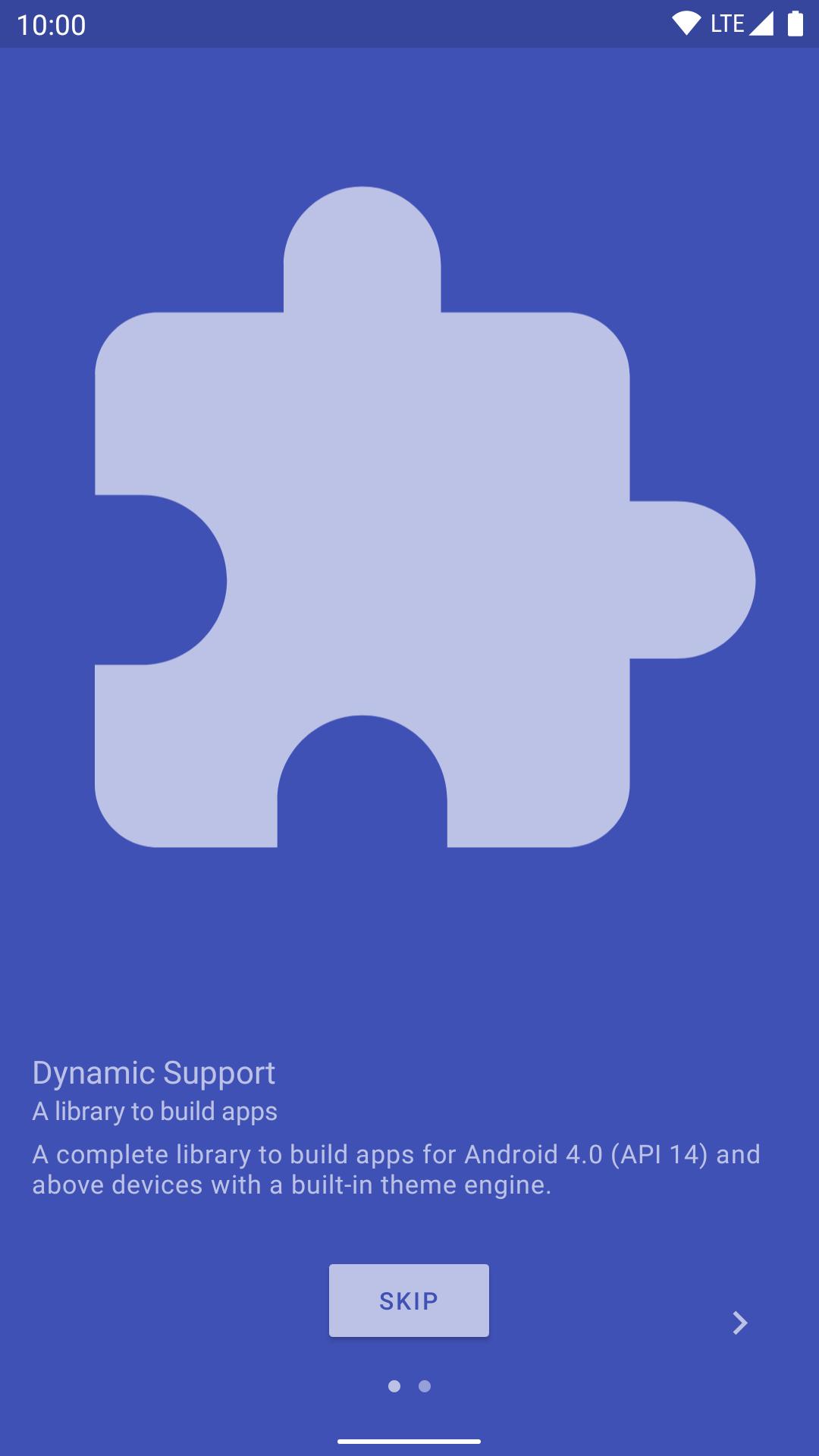 Dynamic Support Library Demo 5.0.0 Screenshot 1