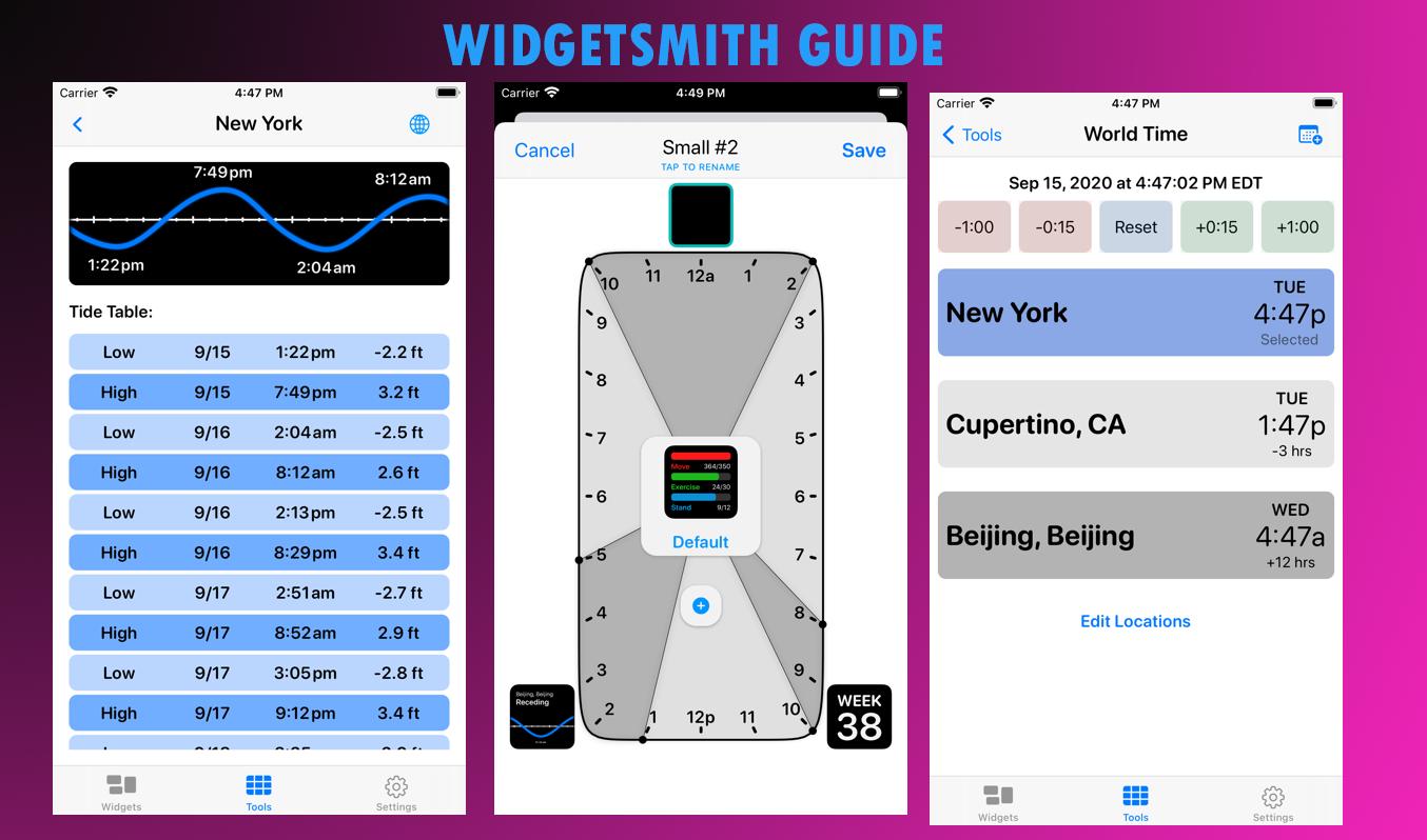 Widget Smith Guide 1.0 Screenshot 1