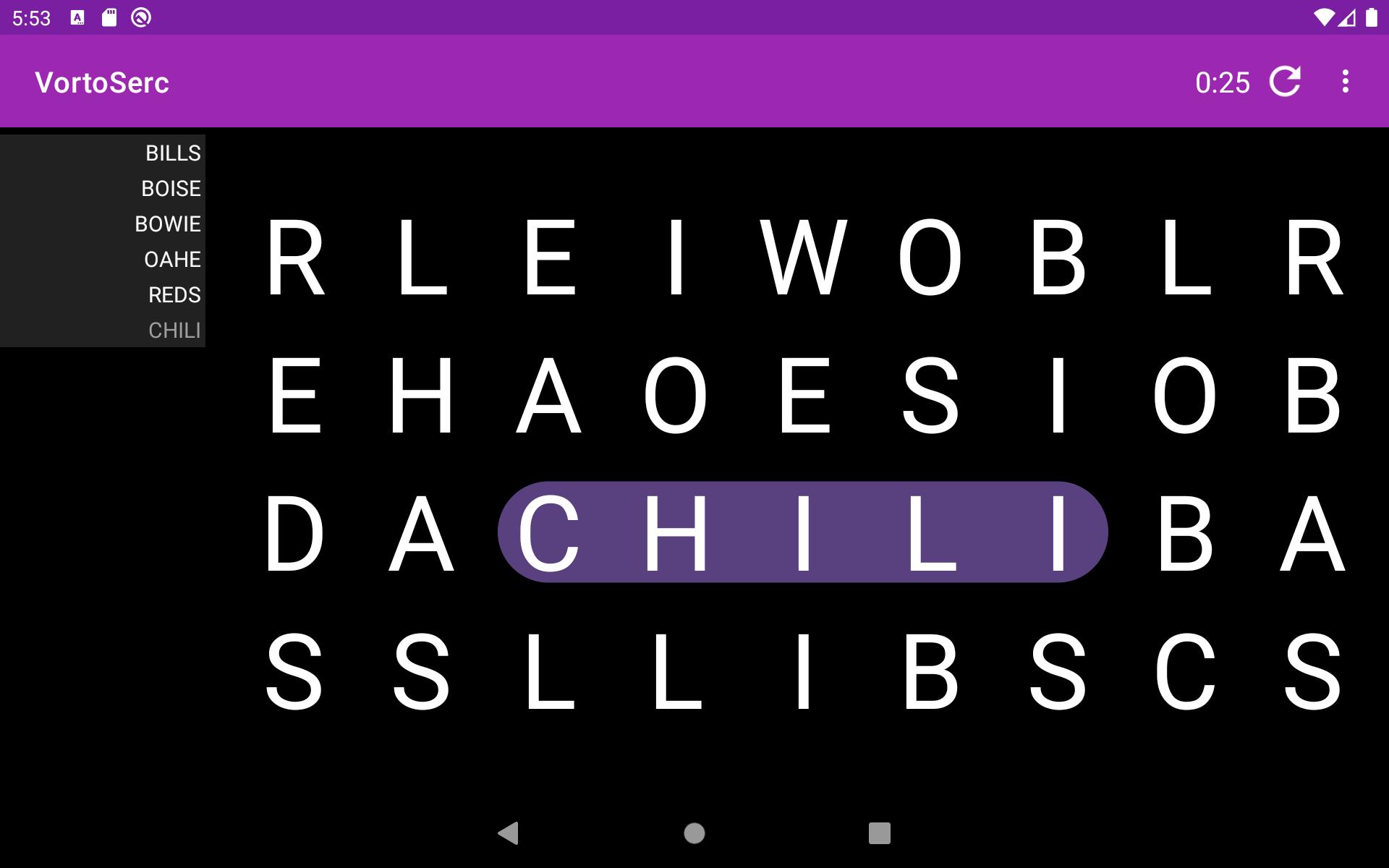 Vortoserc word search puzzle 2.3.5 Screenshot 10