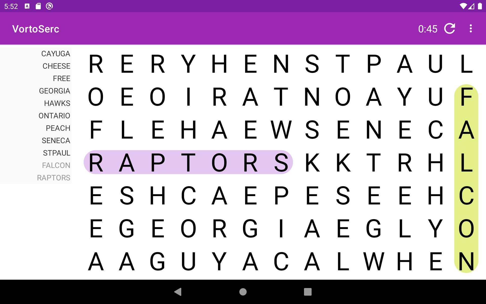 Vortoserc word search puzzle 2.3.5 Screenshot 11