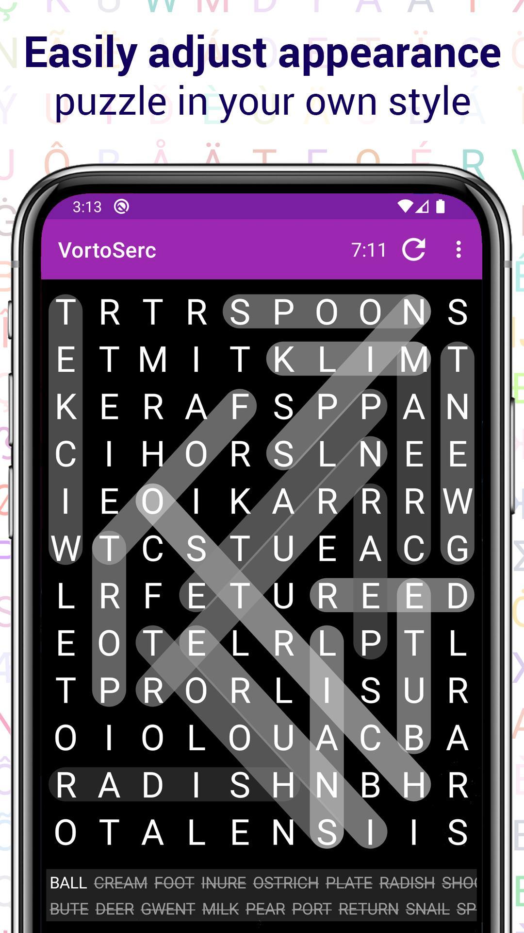 Vortoserc word search puzzle 2.3.5 Screenshot 2