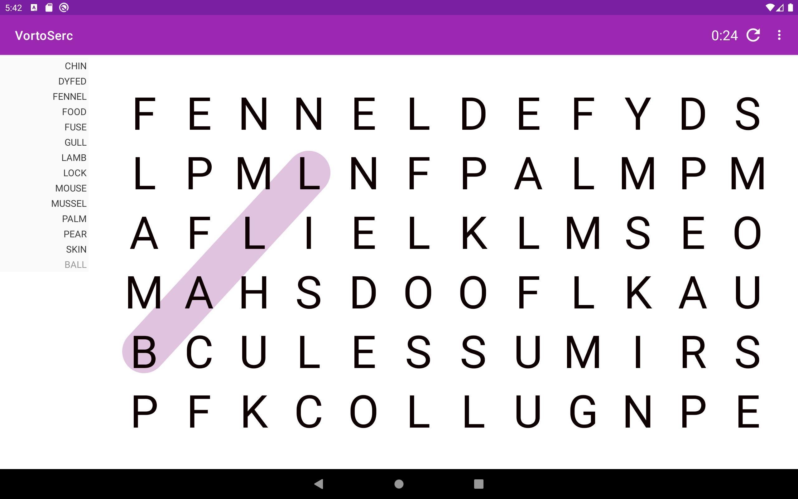 Vortoserc word search puzzle 2.3.5 Screenshot 7