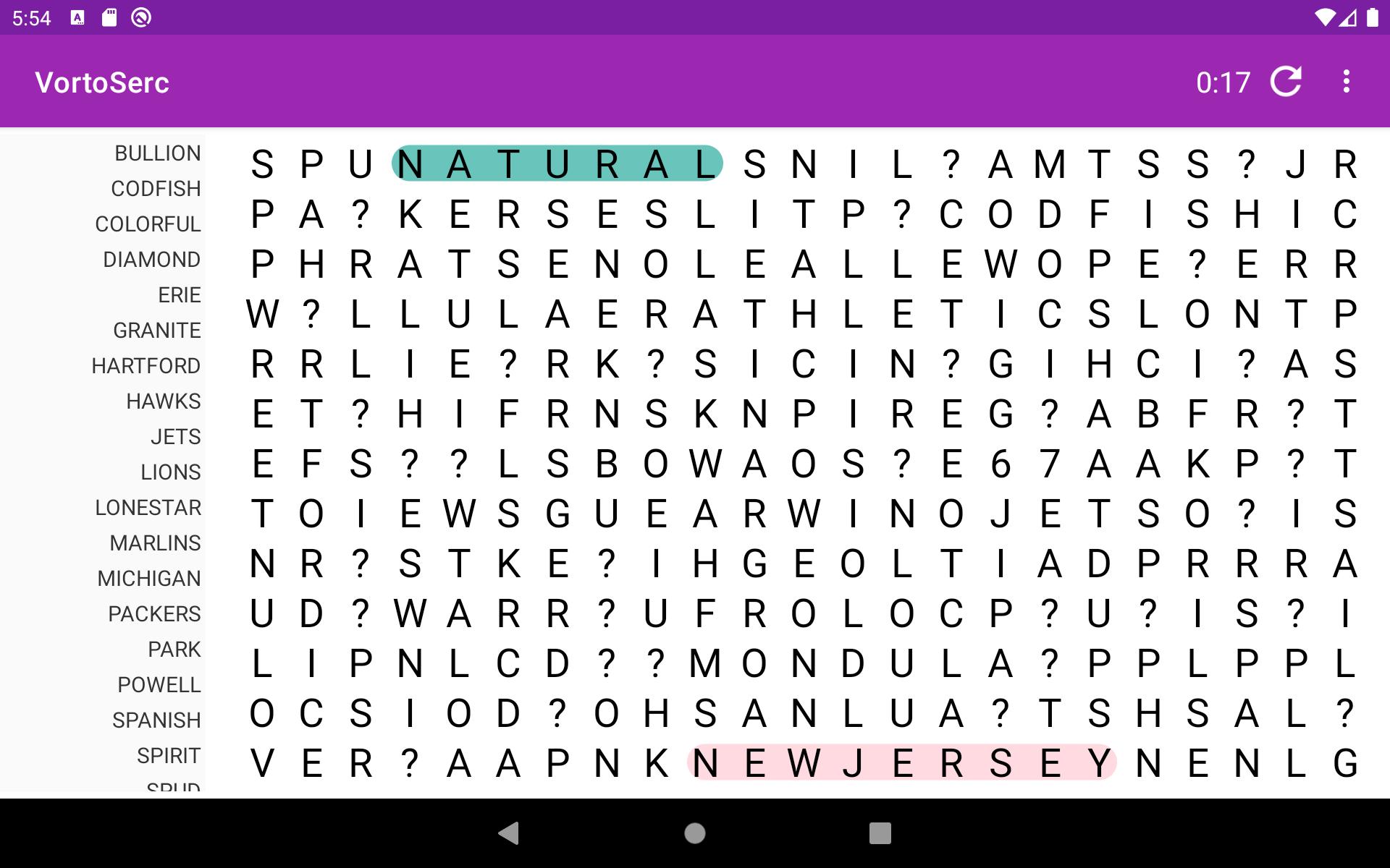 Vortoserc word search puzzle 2.3.5 Screenshot 9