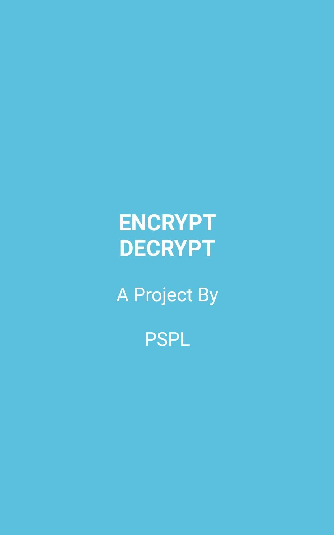 Encrypt Decrypt 1.0.0 Screenshot 1