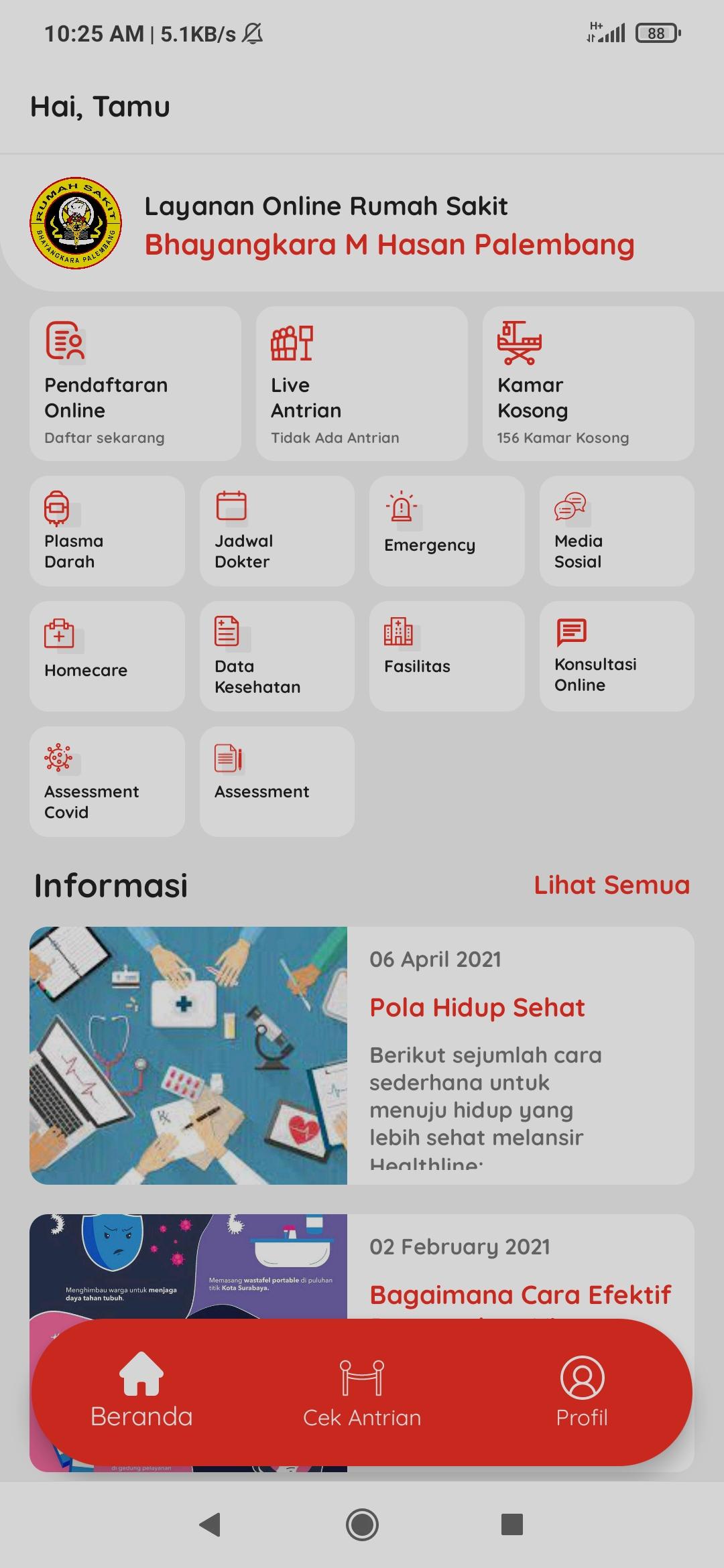 RS Bhayangkara M Hasan Palembang 1.3.1 Screenshot 1