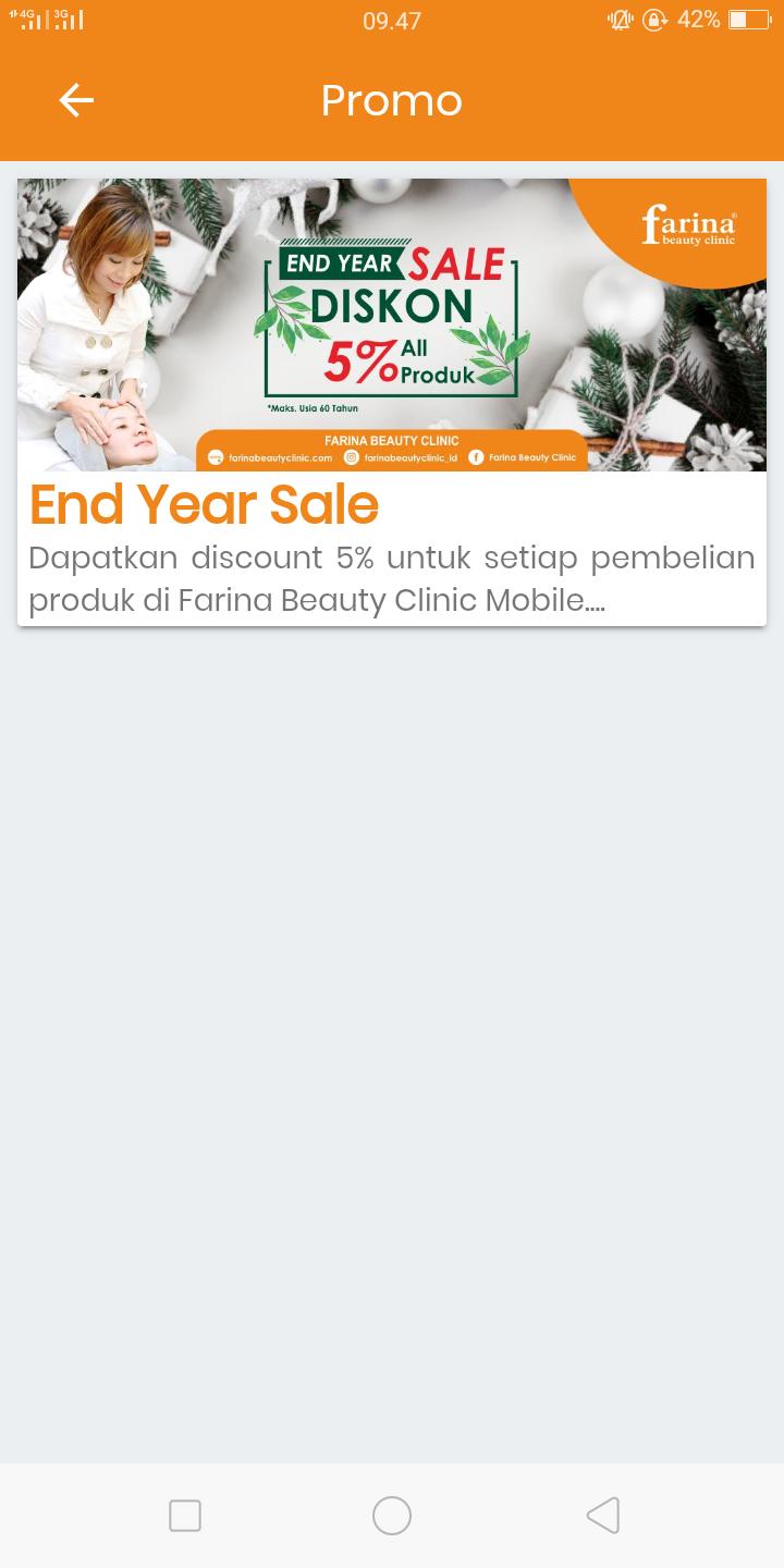Farina Beauty Clinic Mobile 1.1.0 Screenshot 3