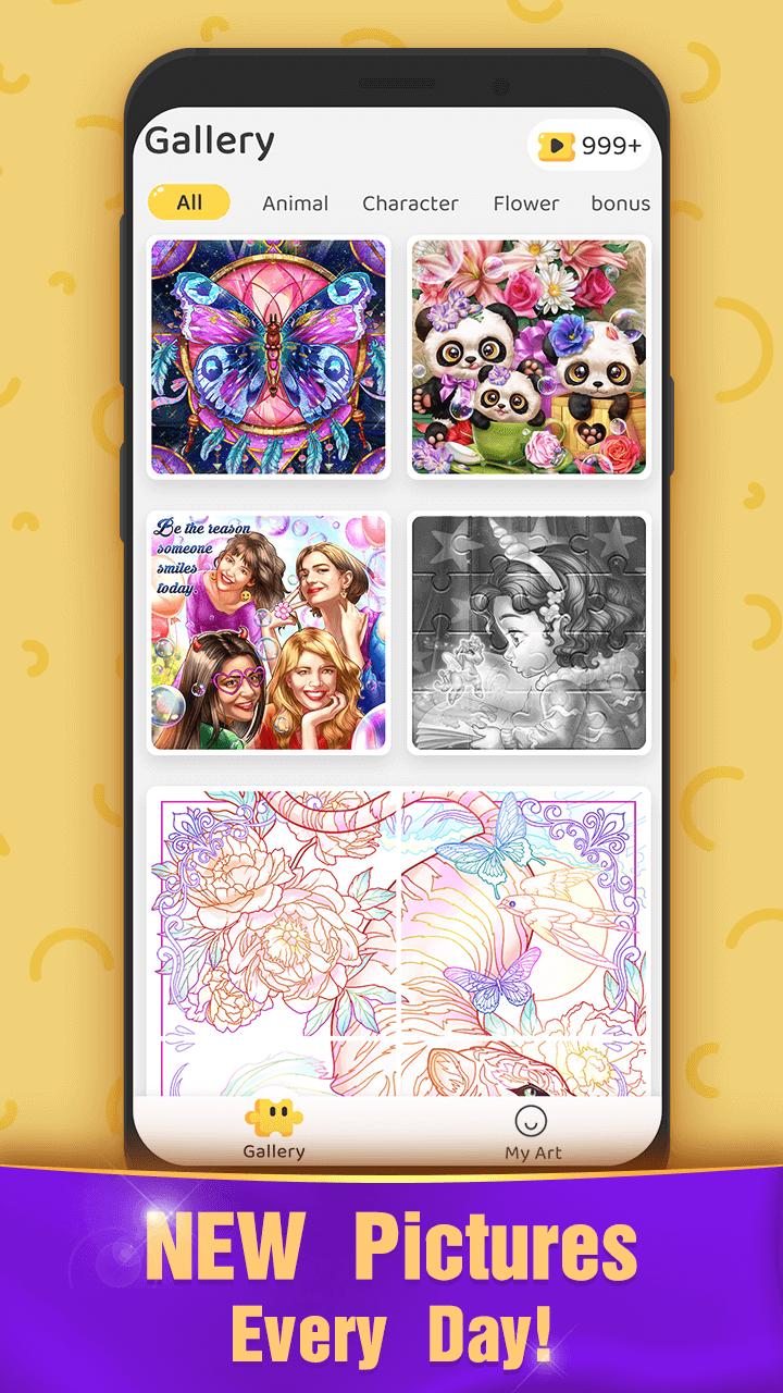 Jigsaw Coloring Puzzle Game - Free Jigsaw Puzzles 2.1.1 Screenshot 10