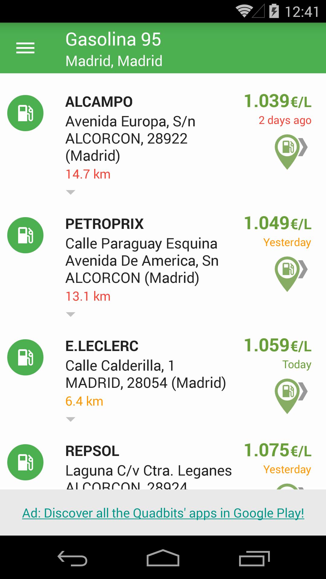 Gasoline and Diesel Spain 3.0.7 Screenshot 1
