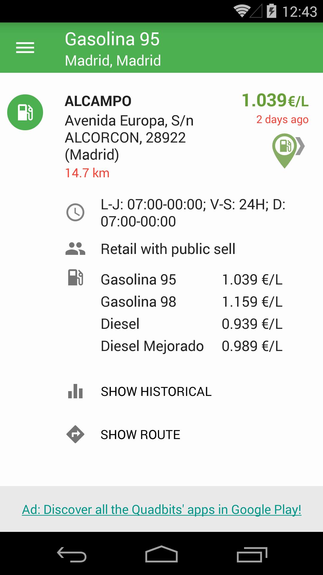 Gasoline and Diesel Spain 3.0.7 Screenshot 4