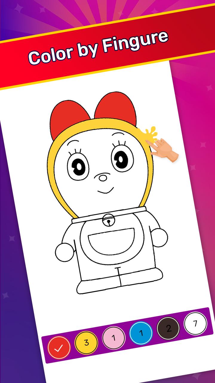 Caricature Cartoon Coloring : Fill Color By Number 2.0.1 Screenshot 4