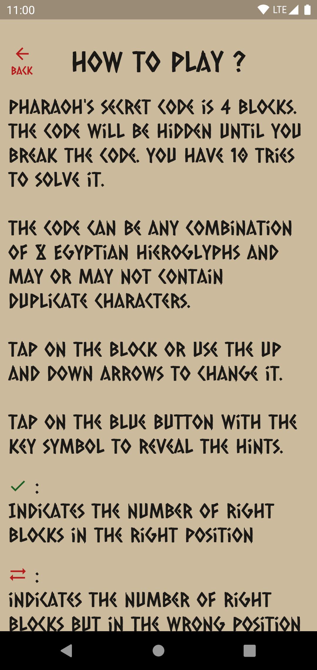 Pharaoh's Secret Code | Ancient Egyptian Puzzle 1.3.1 Screenshot 5