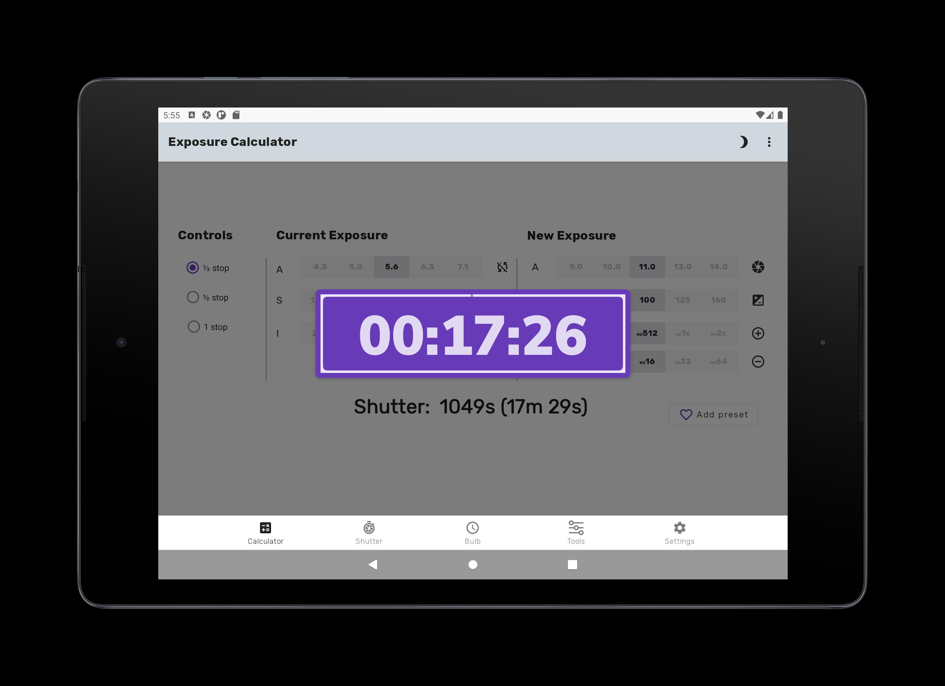 Exposure Calculator 5.3.4 Screenshot 20