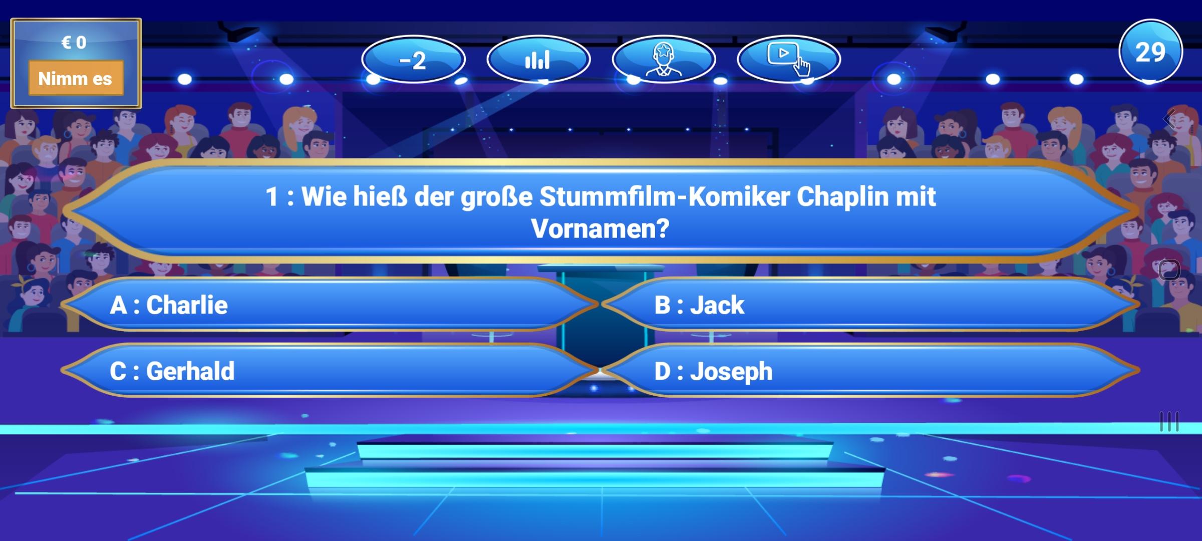 Neuer Millionär 2021 - Trivia Quiz game in German 1.0.0 Screenshot 3