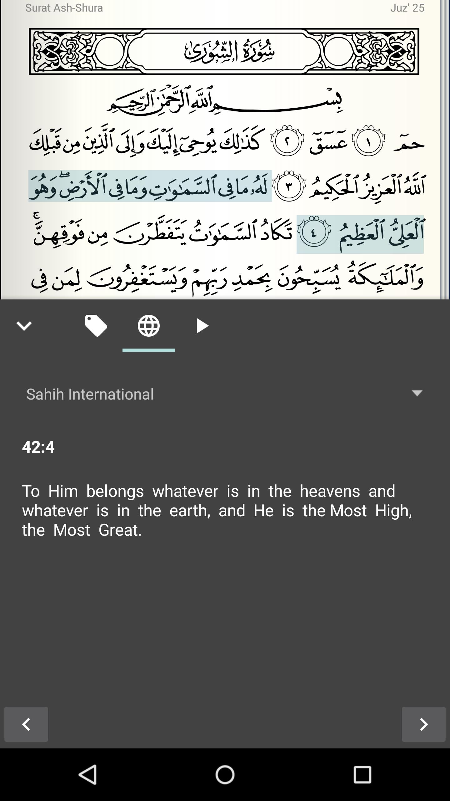 Quran for Android 3.0.2 Screenshot 5