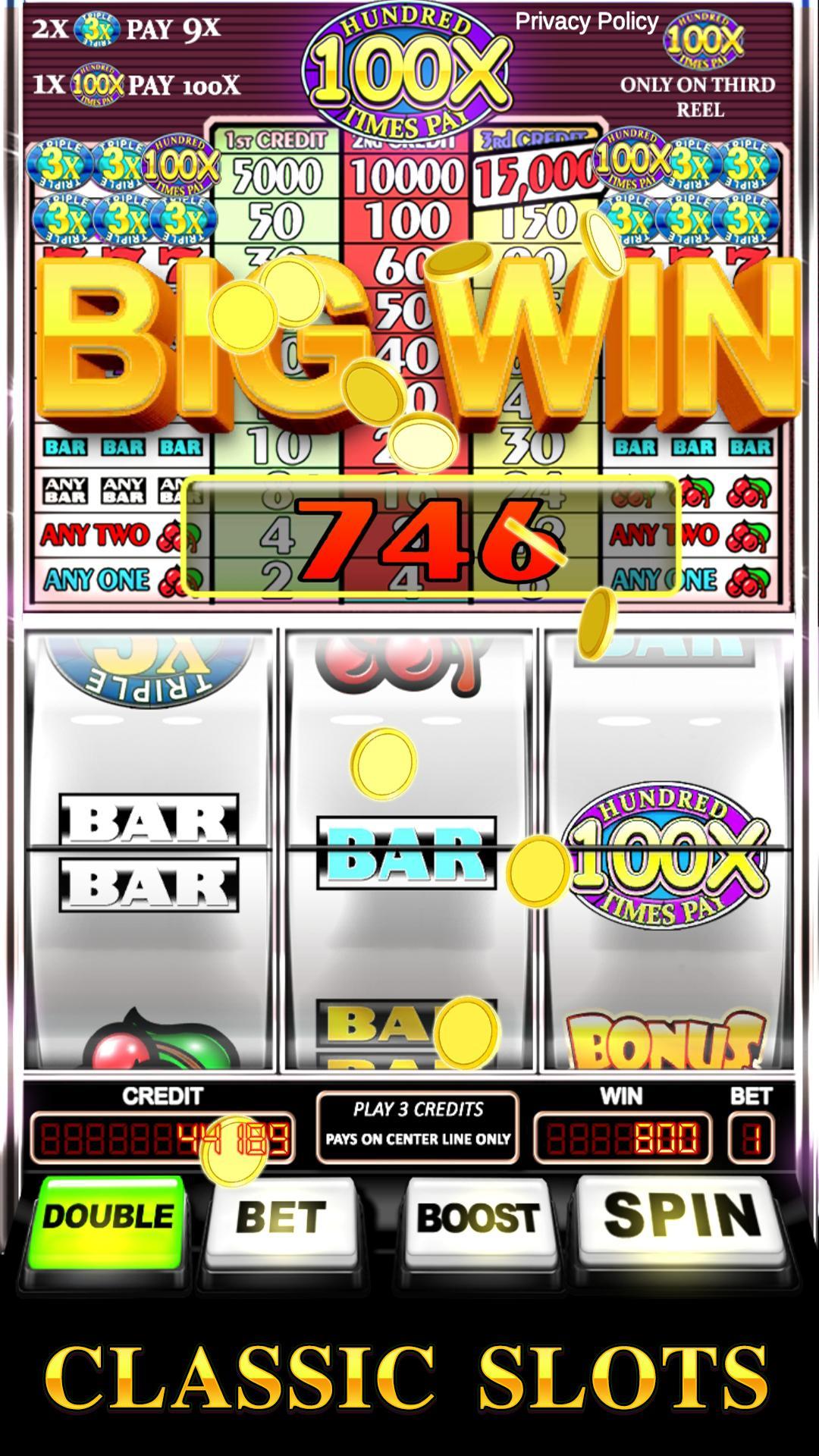 Slot Machine: Triple Hundred Times Pay Free Slot 1.7 Screenshot 9