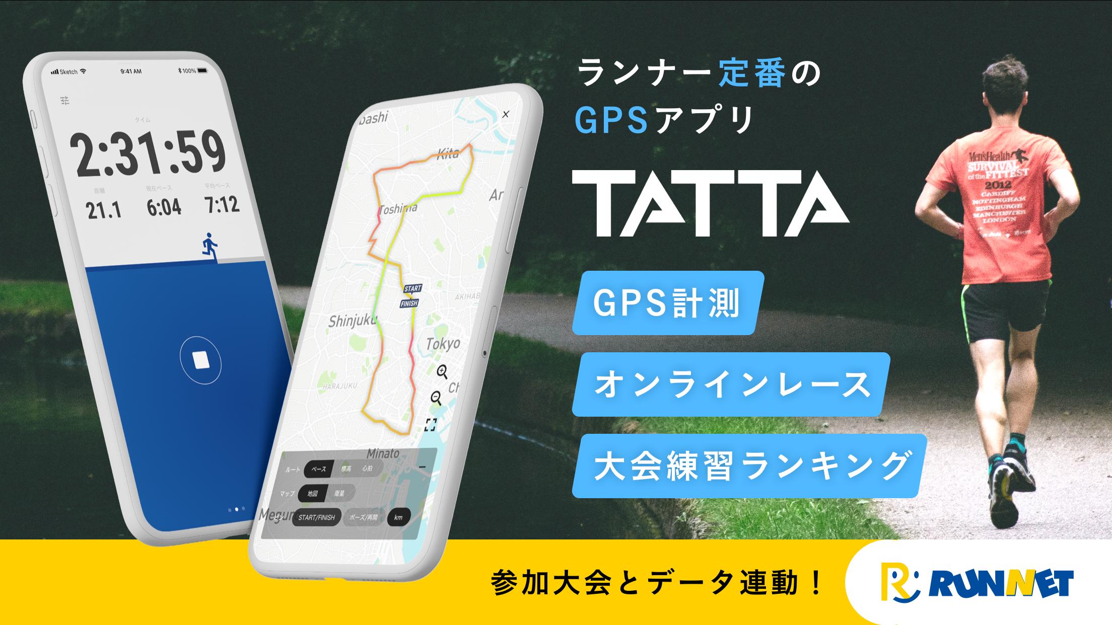 TATTA　～RUNNET連動GPSトレーニングアプリ 3.4.0 Screenshot 1